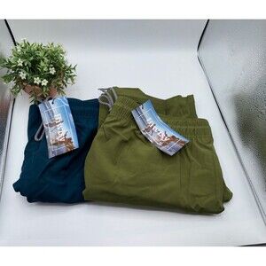 Biwisy x2 Men Swim Trunks Mesh Lining Bathing Suit Green Blue XXL Waist 38" NWT